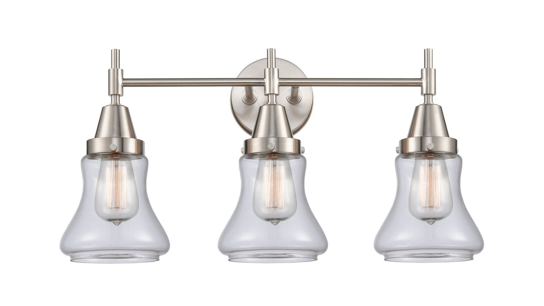 Innovations Caden 447-3W-SN-G192 Bath Vanity Light 24 in. wide - Satin Nickel