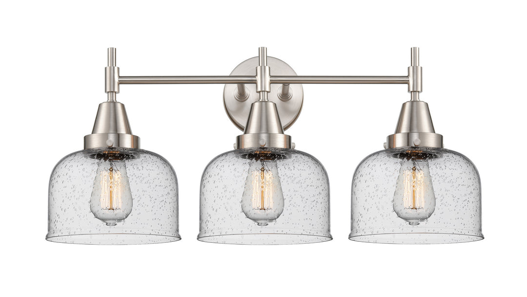 Innovations Caden 447-3W-SN-G74 Bath Vanity Light 26 in. wide - Satin Nickel