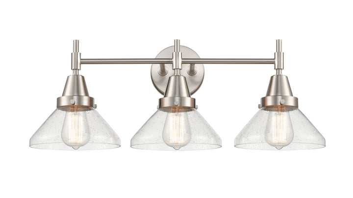 Innovations Caden 447-3W-SN-SDY-LED Bath Vanity Light 26 in. wide - Satin Nickel
