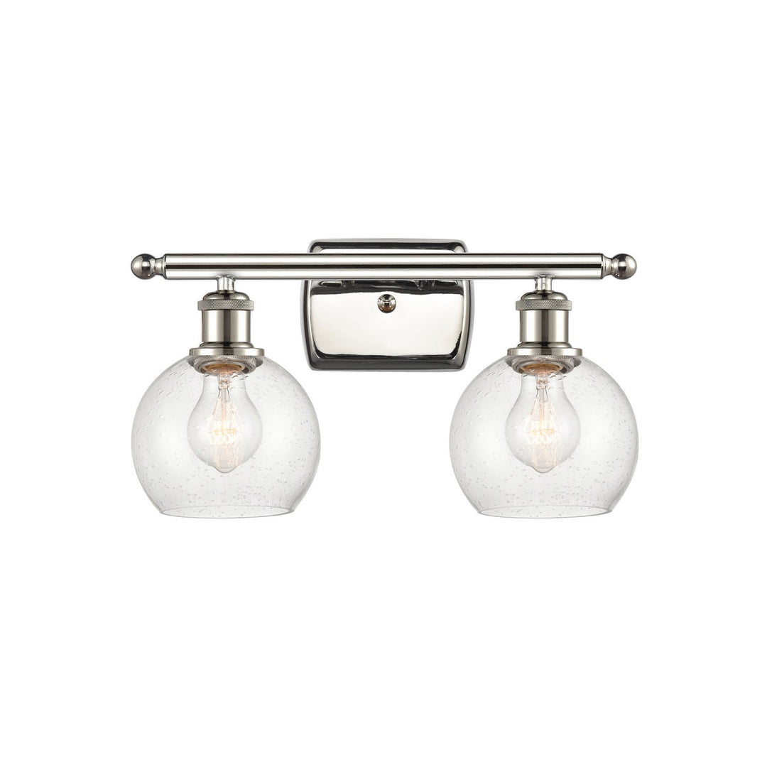 Innovations Ballston 516-2W-PN-G124-6-LED Bath Vanity Light 16 in. wide - Polished Nickel