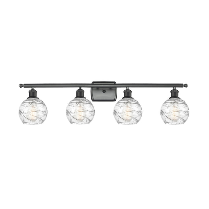 Innovations Ballston 516-4W-BK-G1213-6-LED Bath Vanity Light 36 in. wide - Matte Black