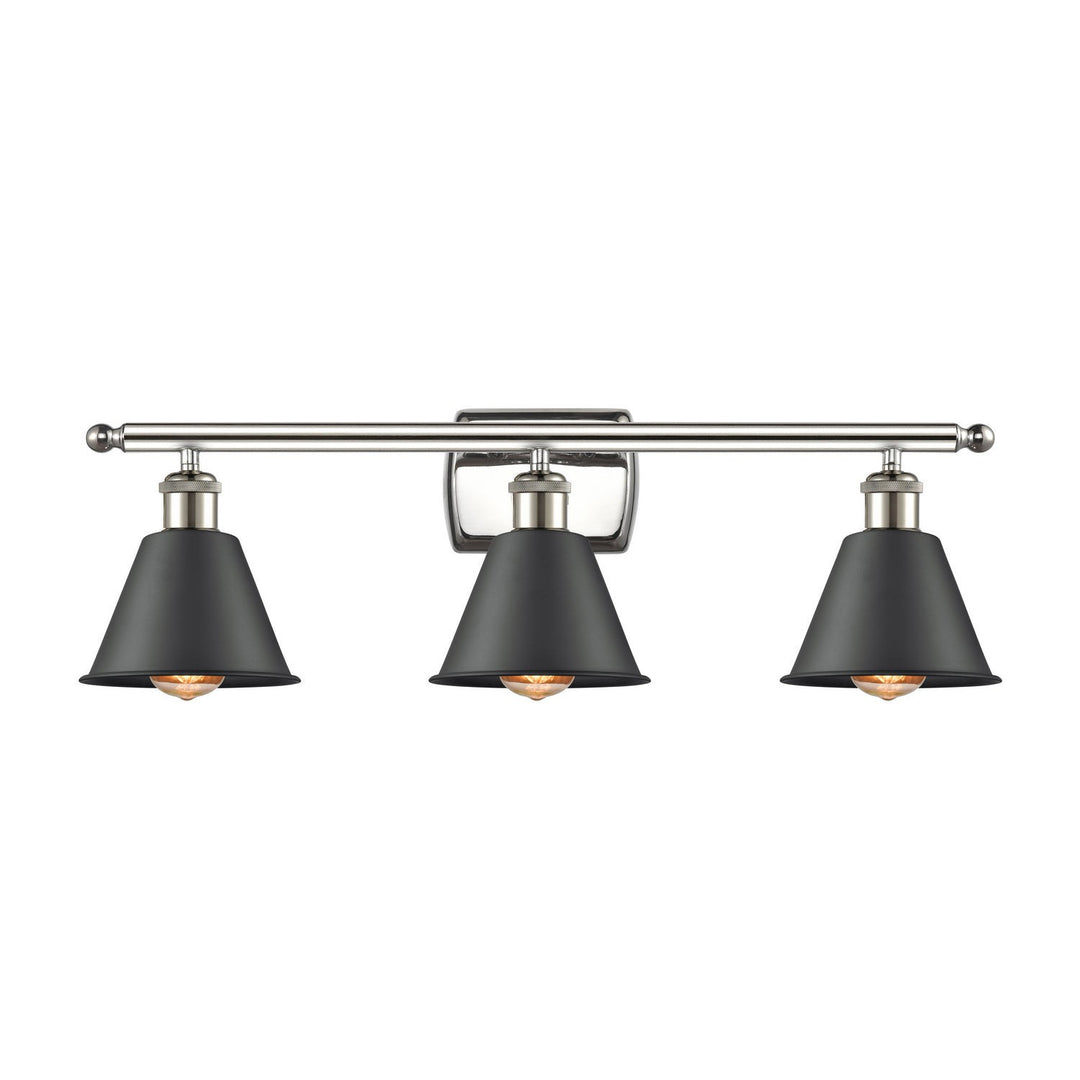 Innovations Ballston 516-3W-PN-M8-LED Bath Vanity Light 26 in. wide - Polished Nickel