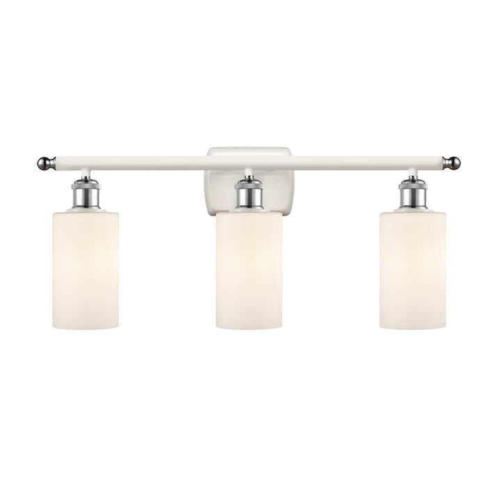 Innovations Ballston 516-3W-WPC-G801-LED Bath Vanity Light 26 in. wide - White and Polished Chrome