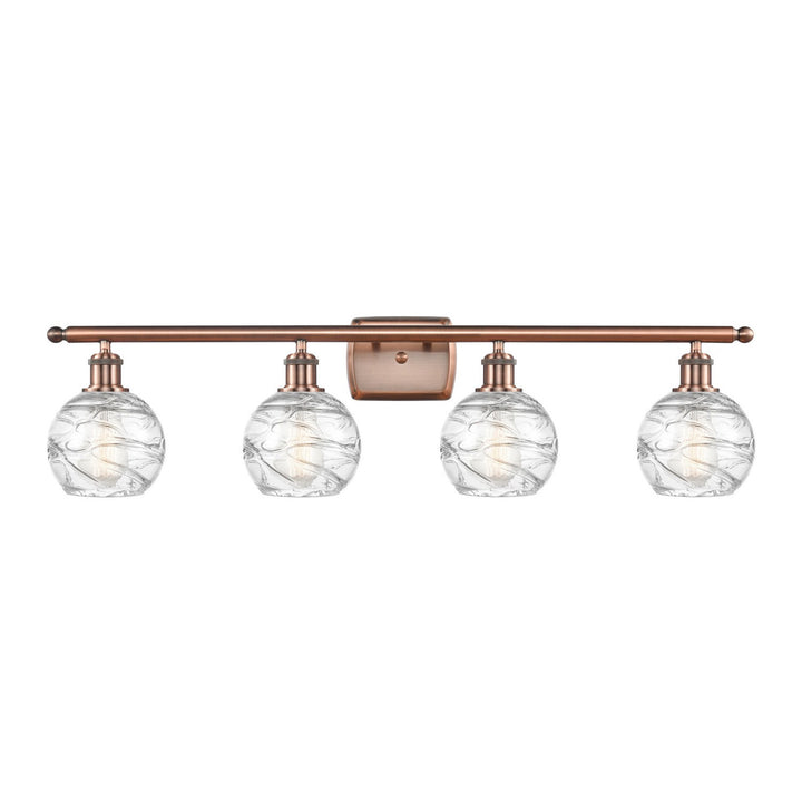 Innovations Ballston 516-4W-AC-G1213-6-LED Bath Vanity Light 36 in. wide - Antique Copper