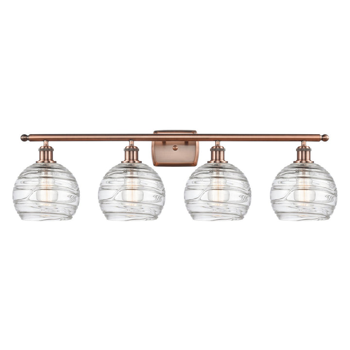Innovations Ballston 516-4W-AC-G1213-8-LED Bath Vanity Light 36 in. wide - Antique Copper