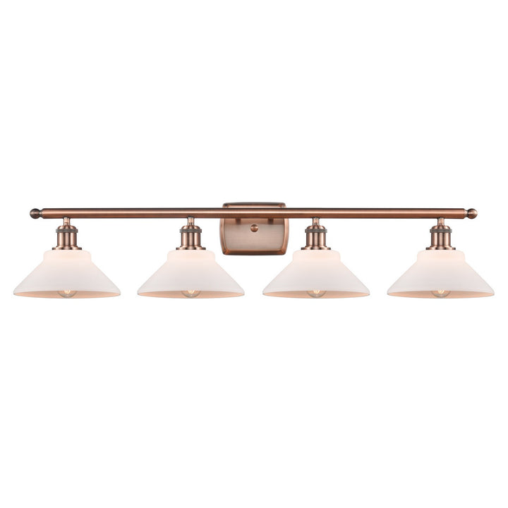 Innovations Ballston 516-4W-AC-G131-LED Bath Vanity Light 36 in. wide - Antique Copper