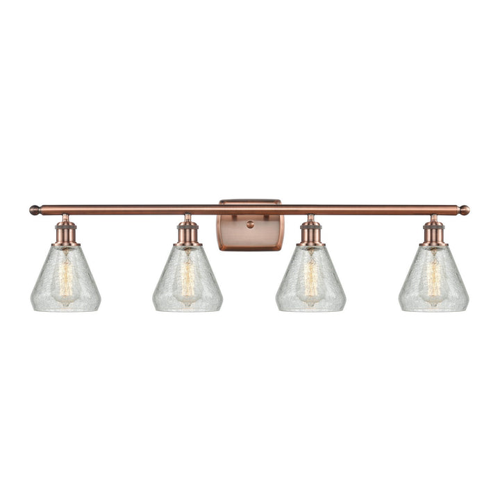 Innovations Ballston 516-4W-AC-G275-LED Bath Vanity Light 36 in. wide - Antique Copper