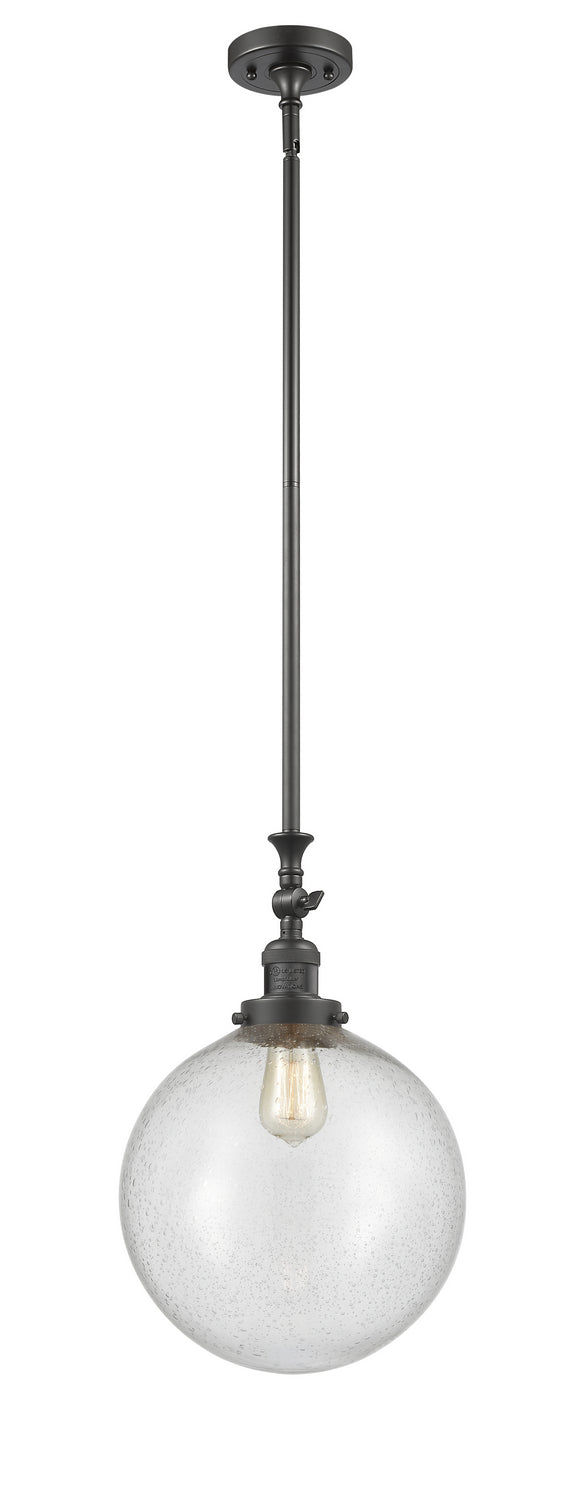 Innovations Franklin Restoration 206-OB-G204-12-LED Pendant Light - Oil Rubbed Bronze