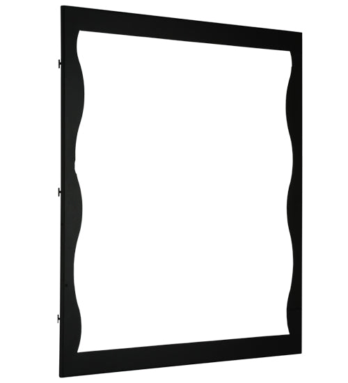 Meyda Tiffany Lighting 113918 Wavey Mirror Frame Mirror Black