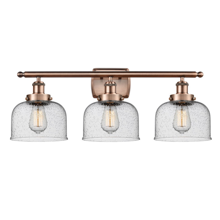 Innovations Ballston Urban 916-3W-AC-G74-LED Bath Vanity Light 28 in. wide - Antique Copper