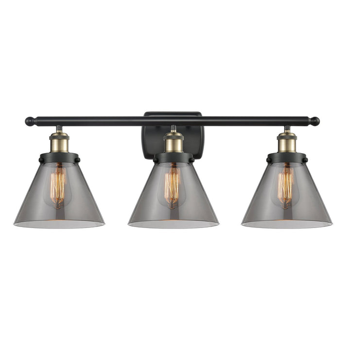 Innovations Ballston Urban 916-3W-BAB-G43-LED Bath Vanity Light 28 in. wide - Black Antique Brass