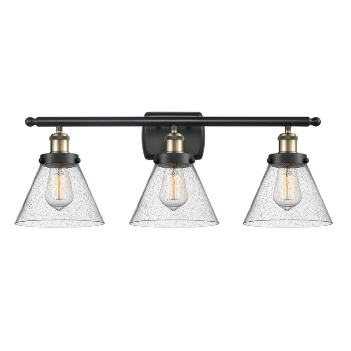 Innovations Ballston Urban 916-3W-BAB-G44 Bath Vanity Light 28 in. wide - Black Antique Brass