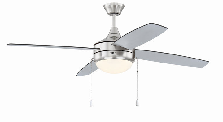 Craftmade Phaze Energy Star 4 Blade EPHA52BNK4-BNGW Ceiling Fan 52 - Brushed Polished Nickel, Brushed Nickel/Greywood/