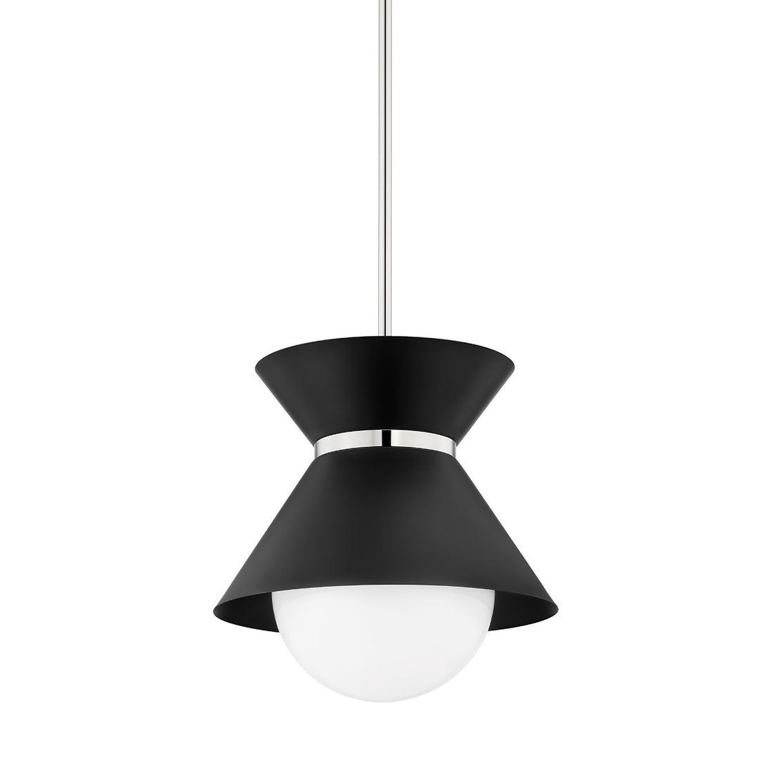 Troy Scout F8615-SBK/PN Pendant Light - Soft Black/Polished Nickel