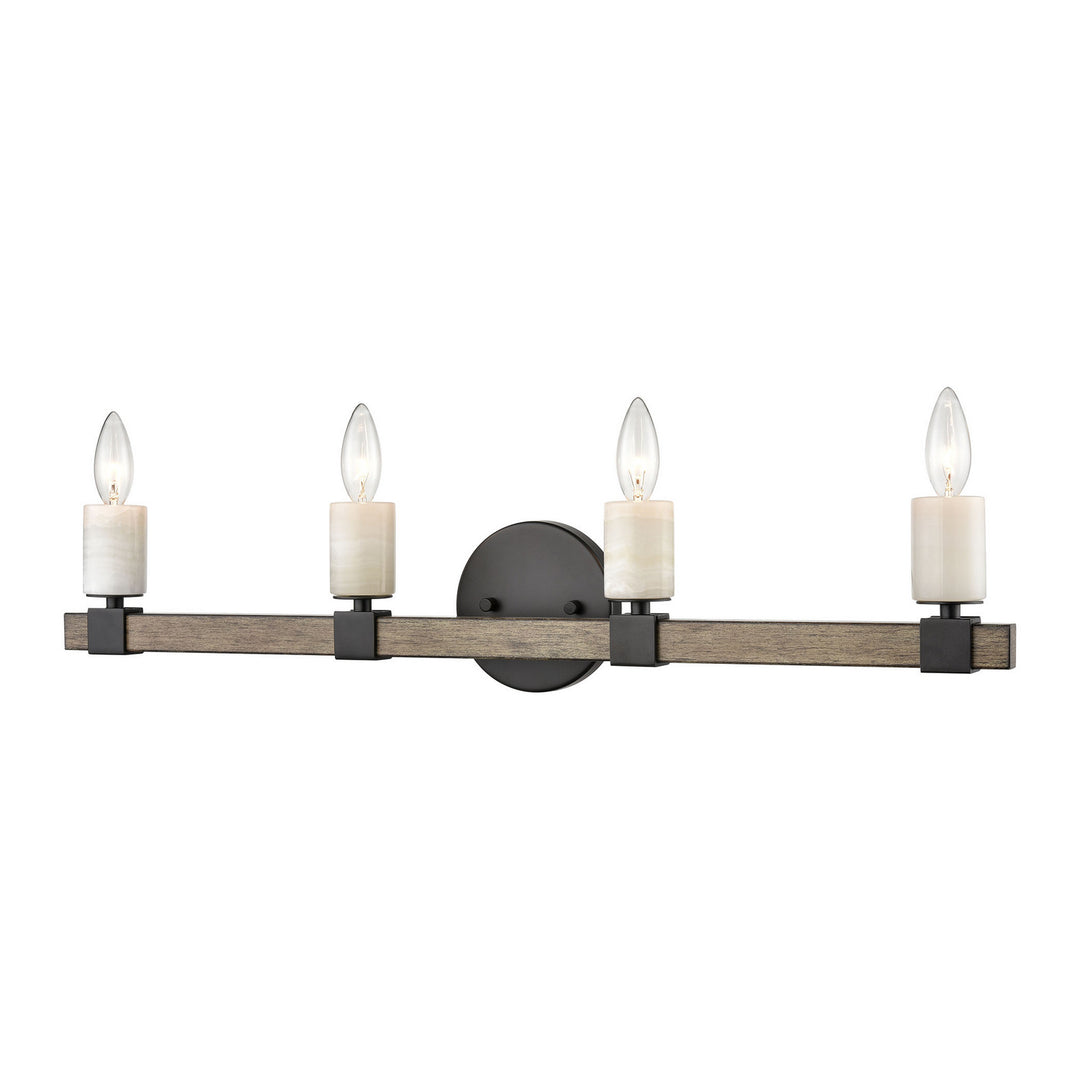 Elk Stone Manor 15469/4 Bath Vanity Light 30 in. wide - Matte Black