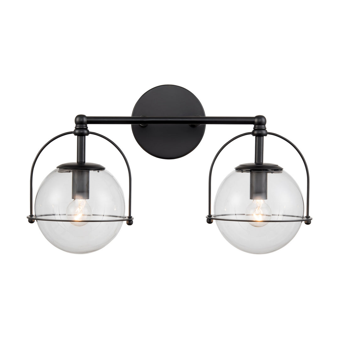 Elk Langford 18431/2 Bath Vanity Light 17 in. wide - Matte Black
