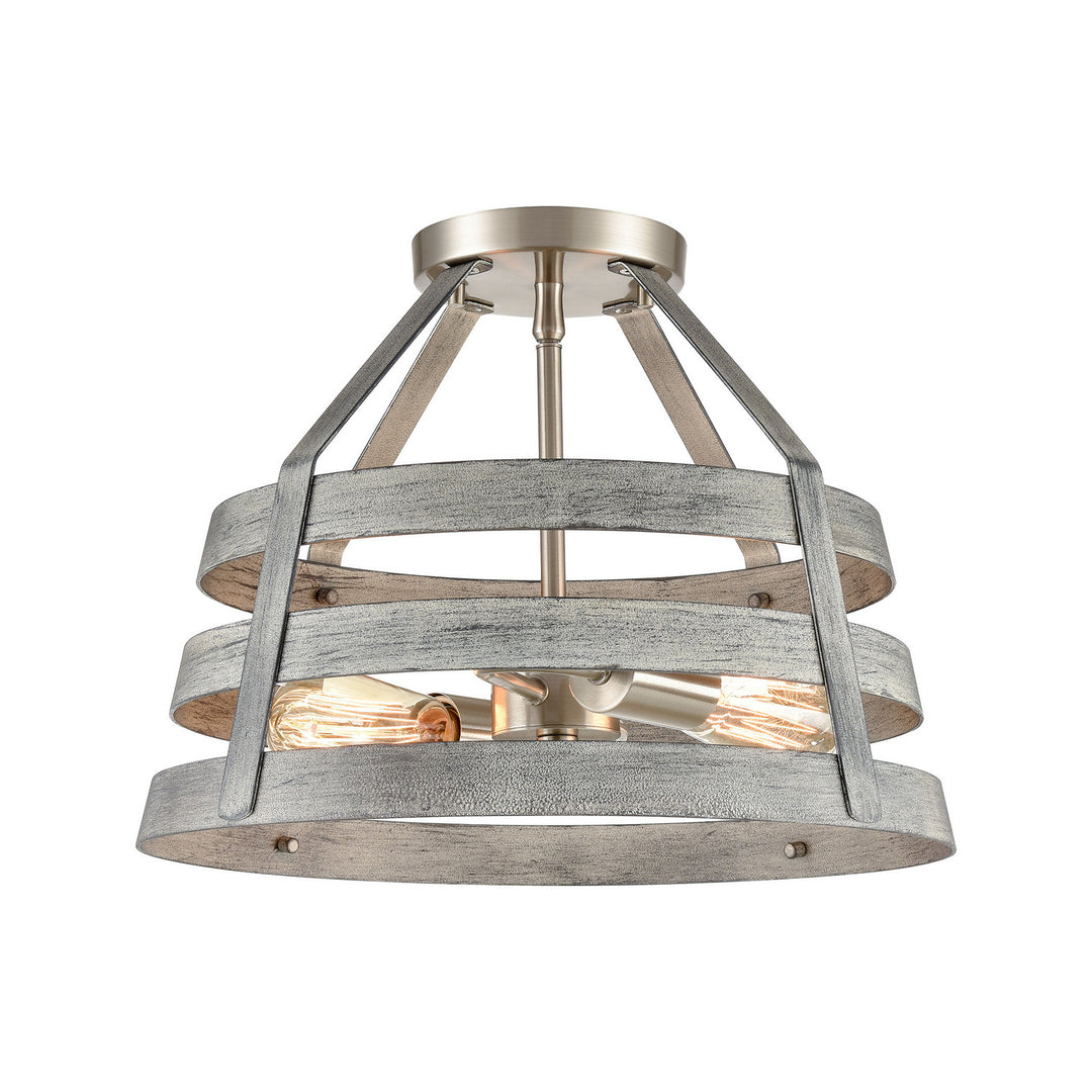 Elk Brigantine 33456/2 Ceiling Light - Weathered Driftwood