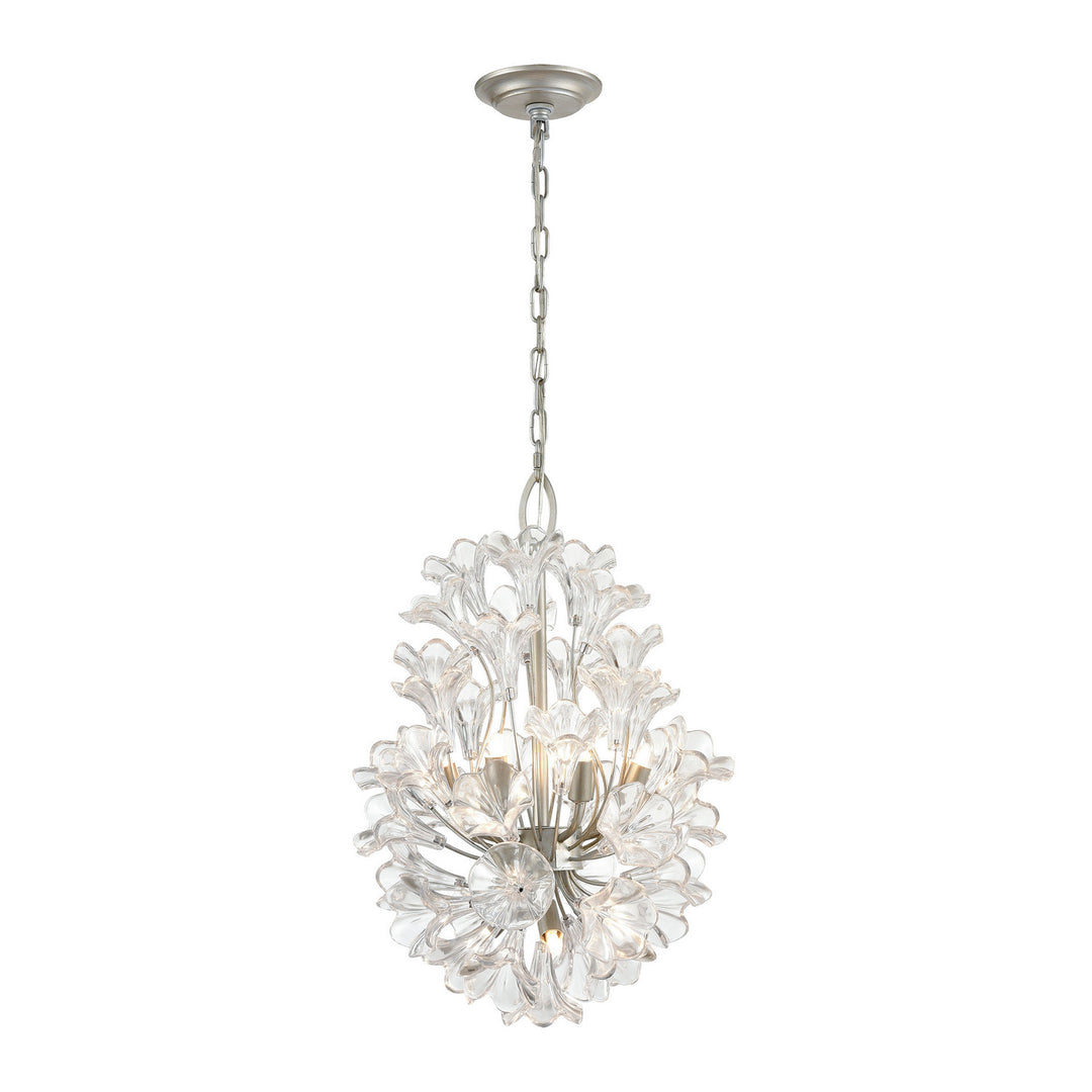 Elk Celene 33486/9 Chandelier Light - Aged Silver