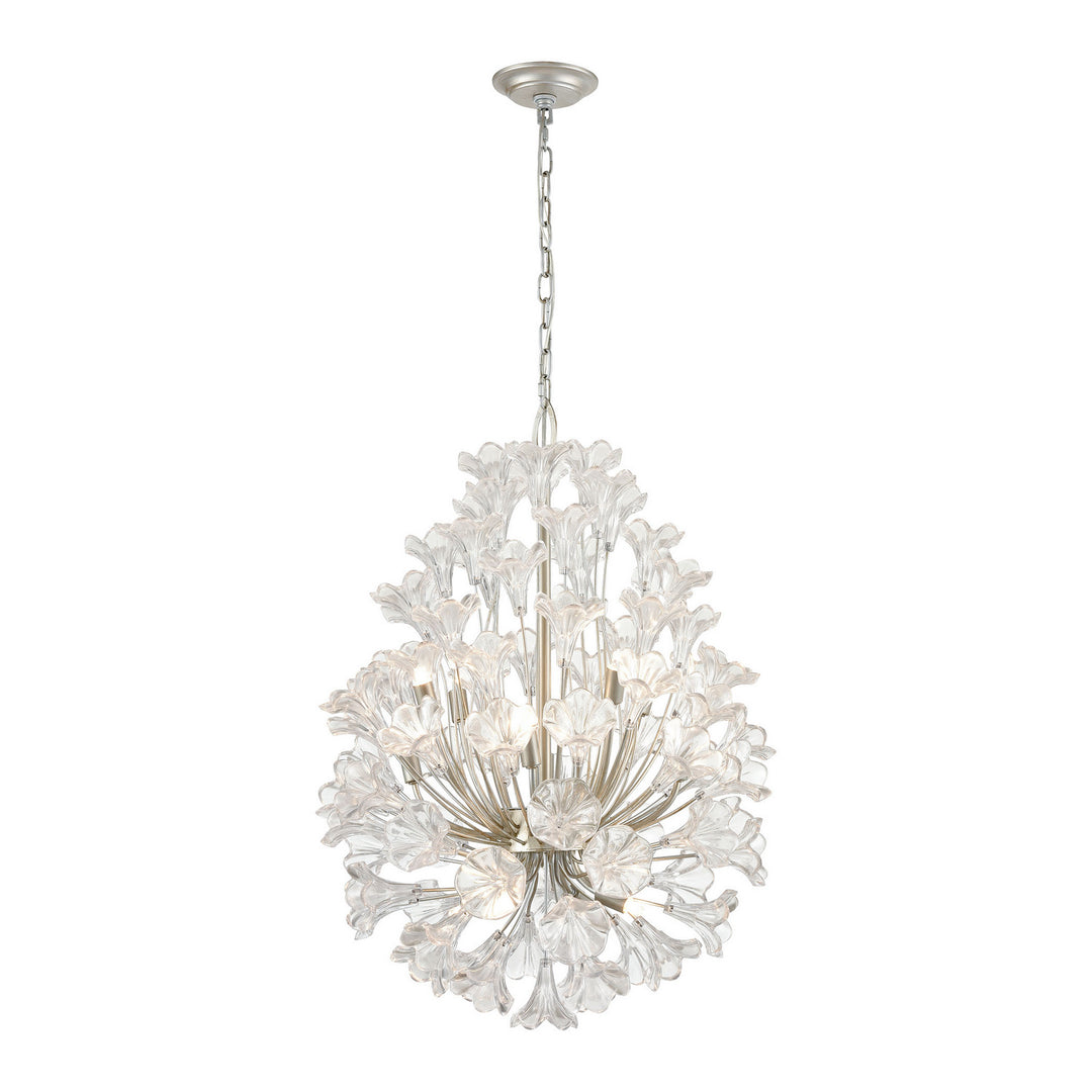 Elk Celene 33487/12 Chandelier Light - Aged Silver