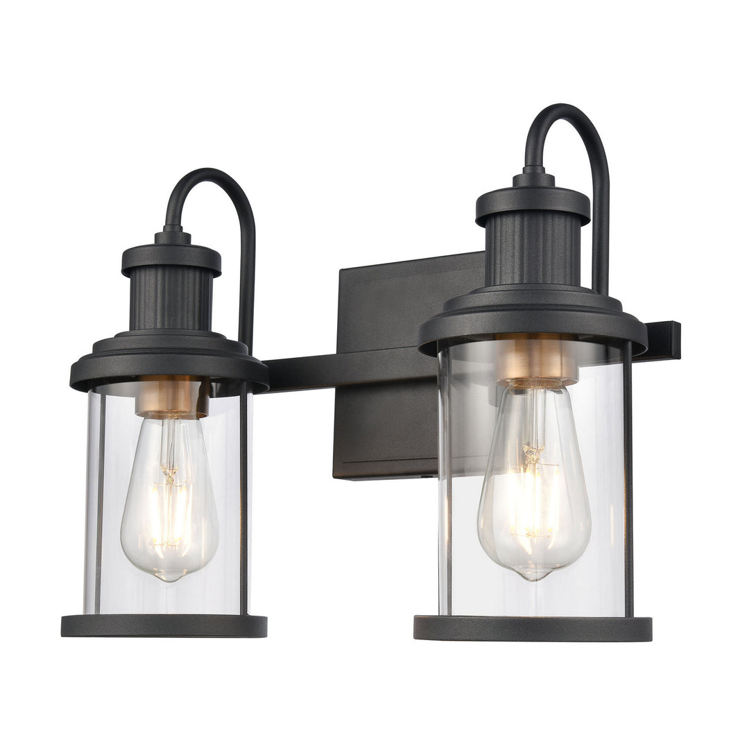 Elk Millburn 47451/2 Bath Vanity Light 15 in. wide - Matte Black