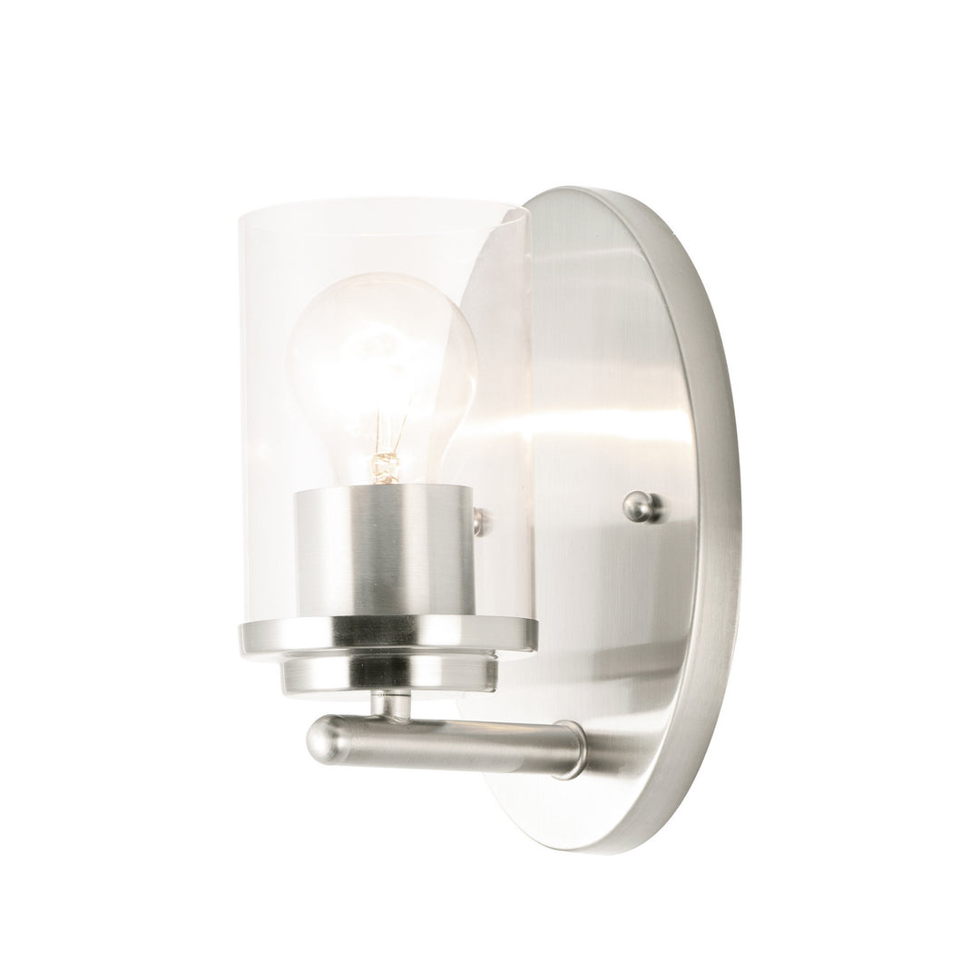 Maxim Corona 10211CLSN Wall Sconce Light - Satin Nickel