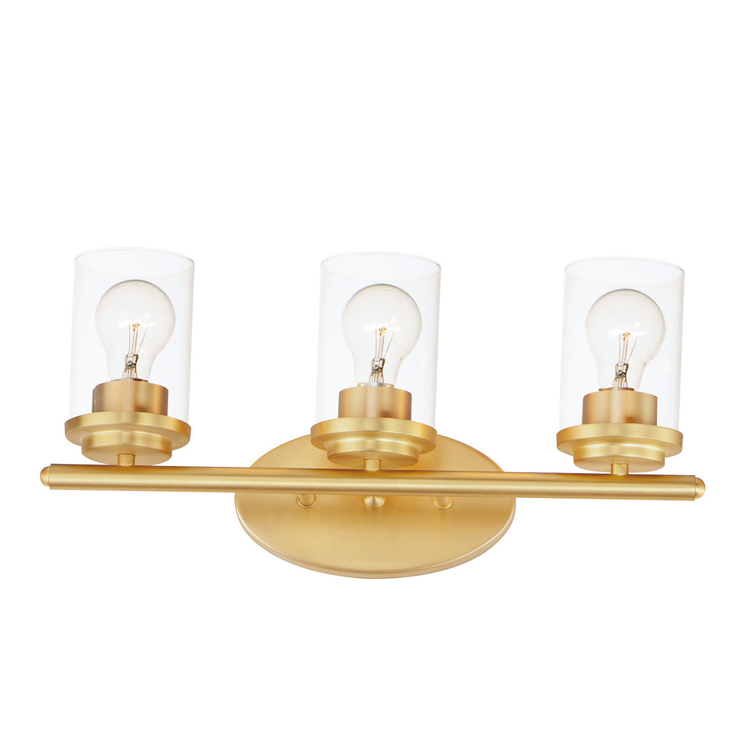 Maxim Corona 10213CLSBR Bath Vanity Light 20 in. wide - Satin Brass