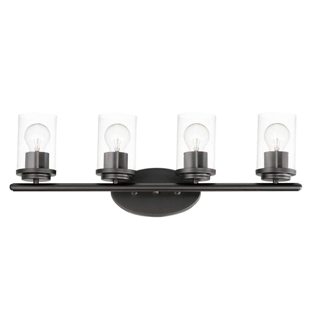 Maxim Corona 10214CLBK Bath Vanity Light 27 in. wide - Black
