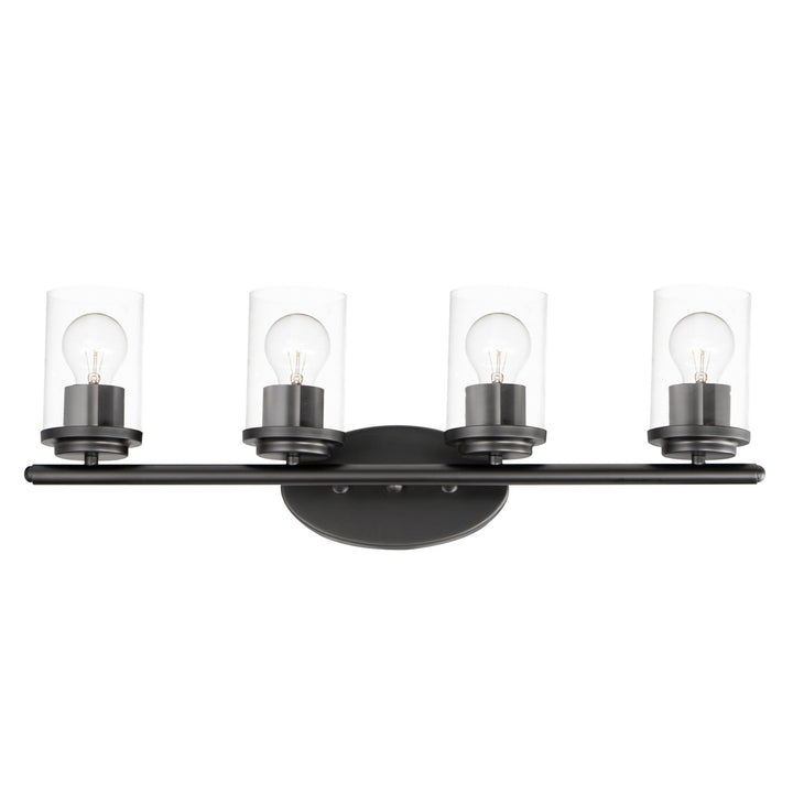 Maxim Corona 10214CLBK Bath Vanity Light 27 in. wide - Black