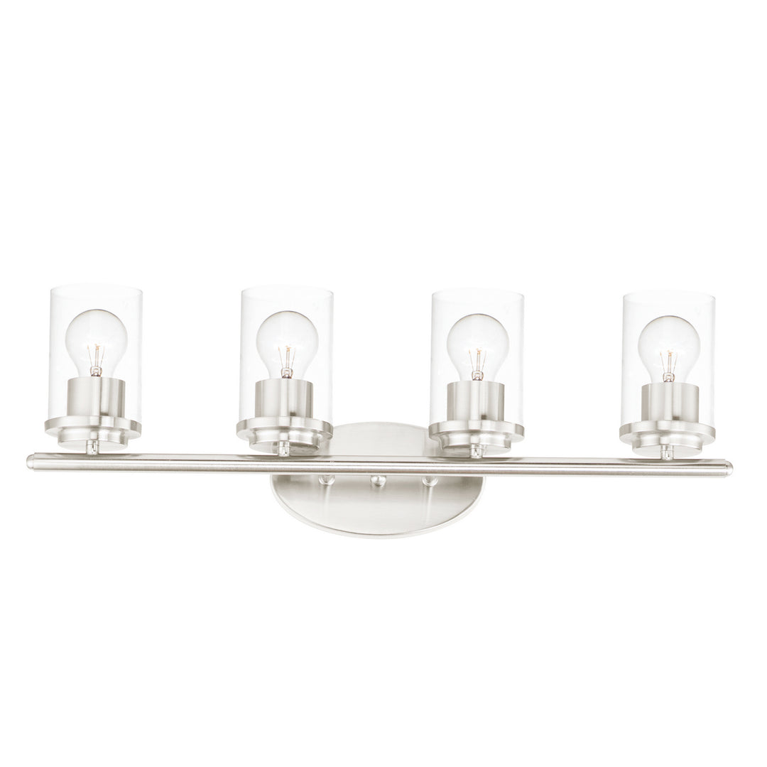 Maxim Corona 10214CLSN Bath Vanity Light 27 in. wide - Satin Nickel