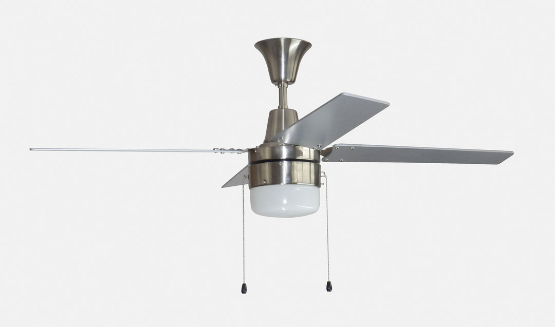 Craftmade Connery CON48BNK4C1-48BN Ceiling Fan 48 - Brushed Polished Nickel, Brushed Nickel/Brushed Nickel/