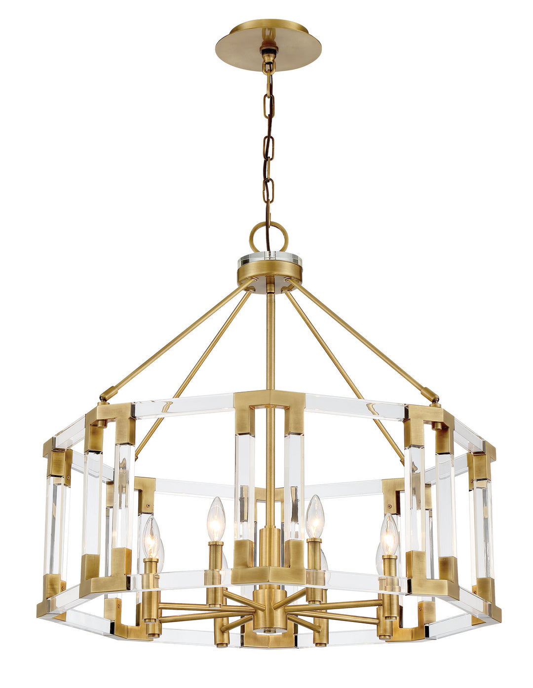 Metropolitan Prima Vista N7358-790 Chandelier Light - Aged Antique Brass