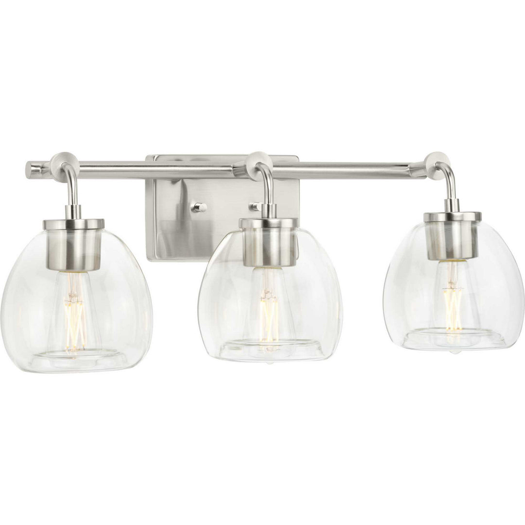 Progress Caisson P300347-009 Bath Vanity Light 24 in. wide - Brushed Nickel
