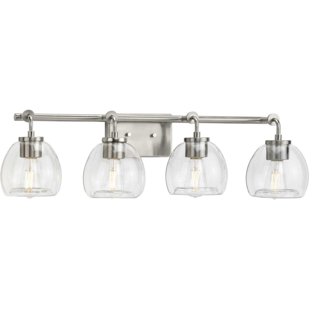 Progress Caisson P300348-009 Bath Vanity Light 32 in. wide - Brushed Nickel