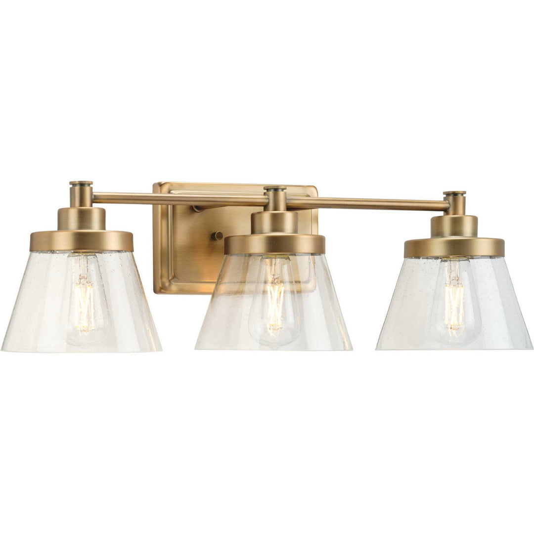 Progress Hinton P300350-163 Bath Vanity Light 25 in. wide - Vintage Brass