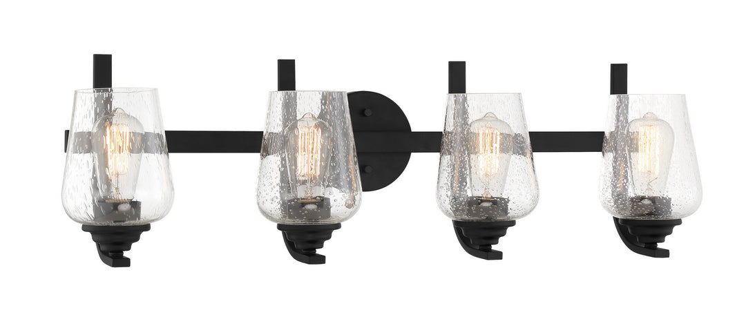 Minka-Lavery Shyloh 1924-66A Bath Vanity Light 31 in. wide - Coal