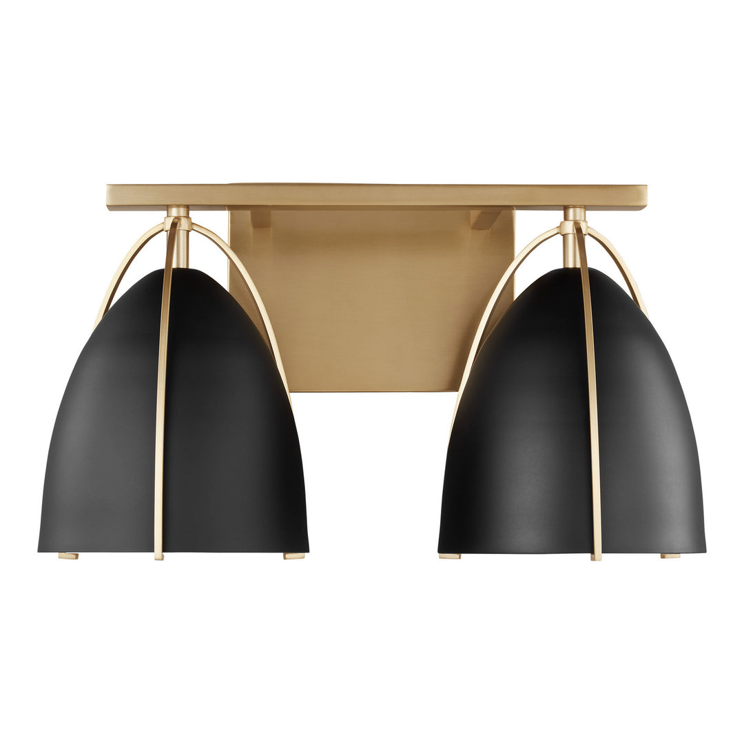 Visual Comfort Studio Norman 4451702EN3-848 Bath Vanity Light 15 in. wide - Satin Brass