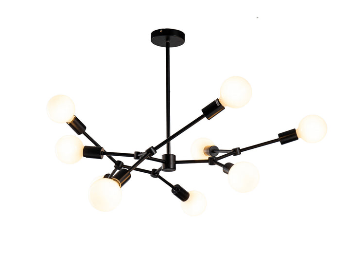 Bethel International GL329C30B Chandelier Light - Matte Black