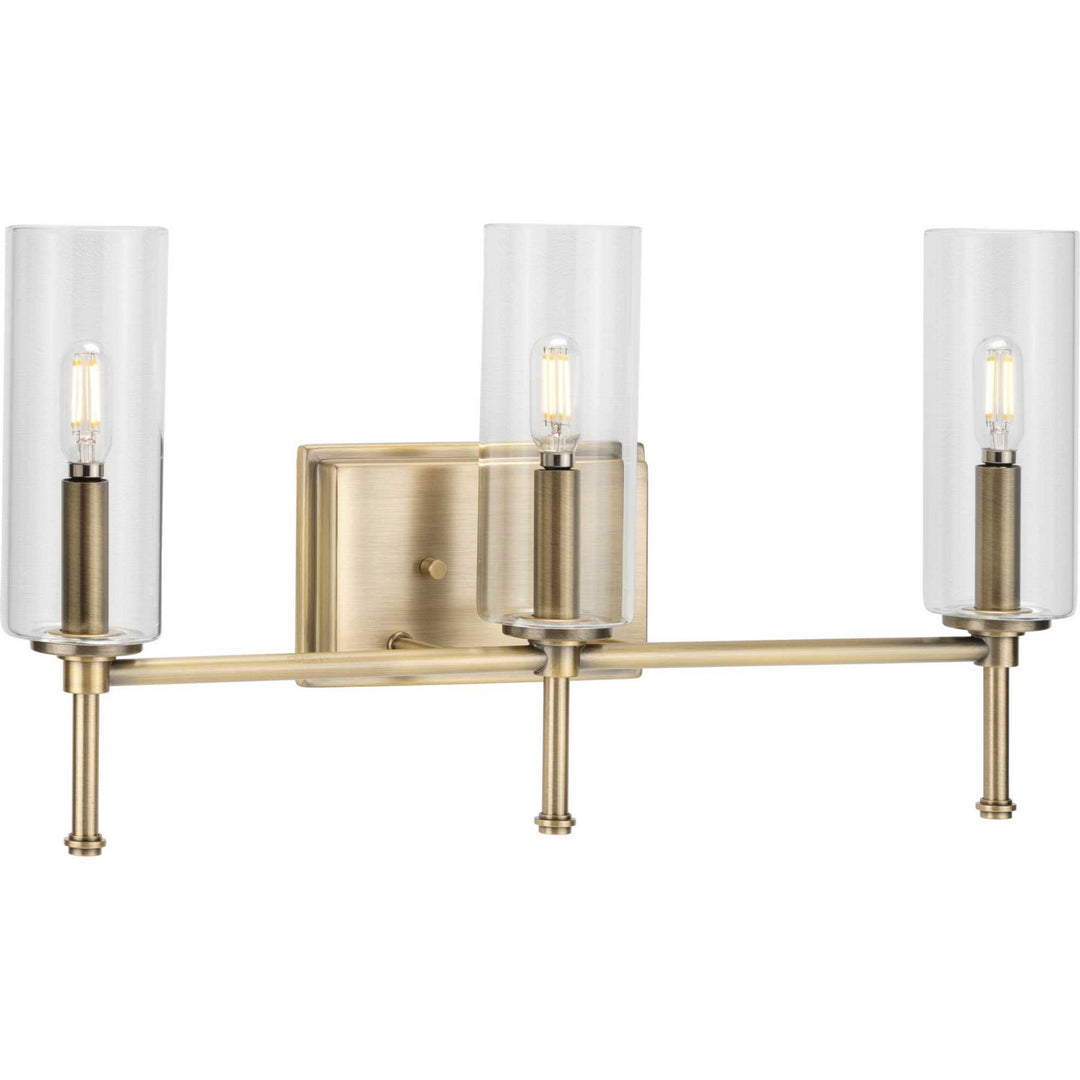 Progress Elara P300358-163 Bath Vanity Light 23 in. wide - Vintage Brass