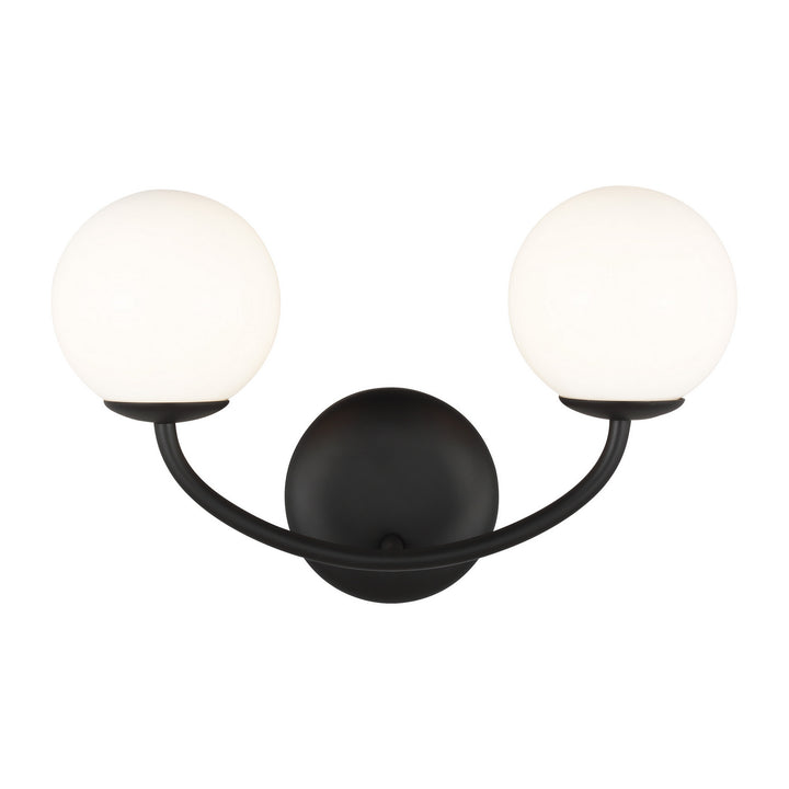 Visual Comfort Studio Galassia AEV1012MBK Bath Vanity Light 15 in. wide - Midnight Black