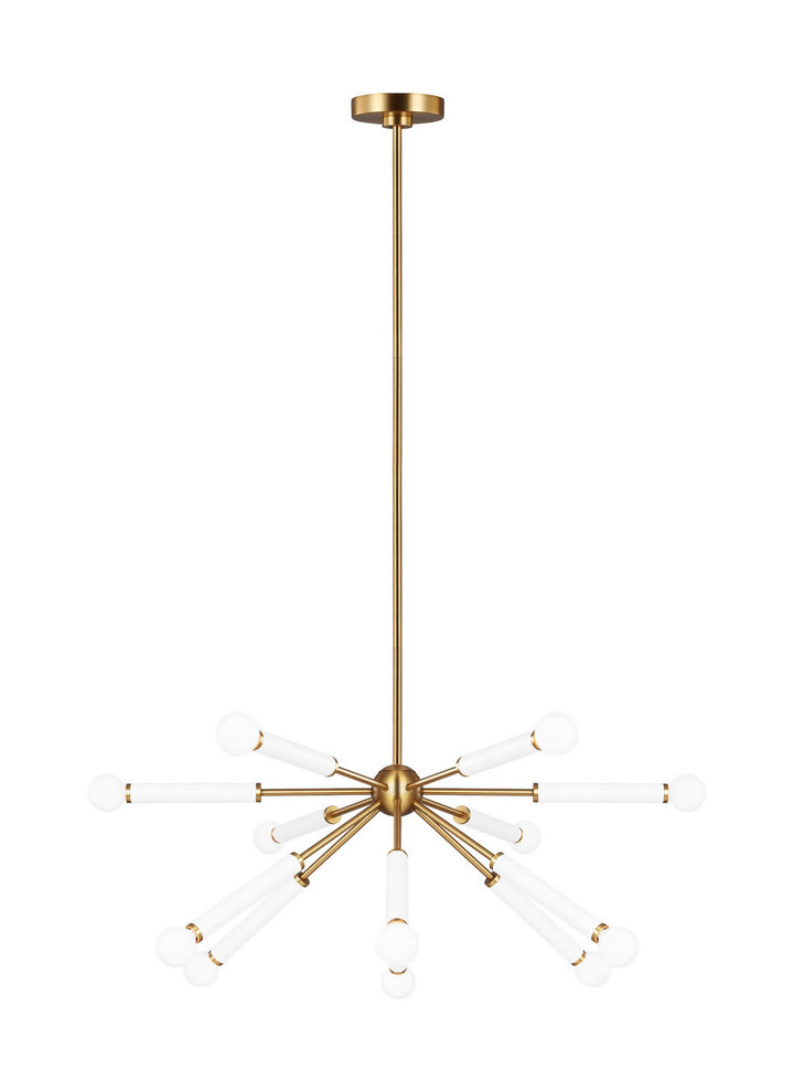 Visual Comfort Studio Monroe KSC10612BBSGW Chandelier Light - Burnished Brass