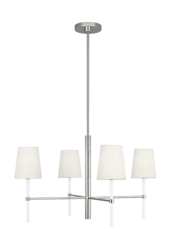 Visual Comfort Studio Monroe KSC1074PNGW Chandelier Light - Polished Nickel