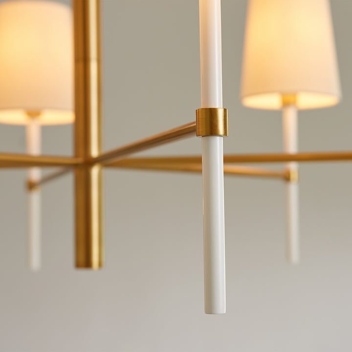 Visual Comfort Studio Monroe KSC1086BBSGW Chandelier Light - Burnished Brass