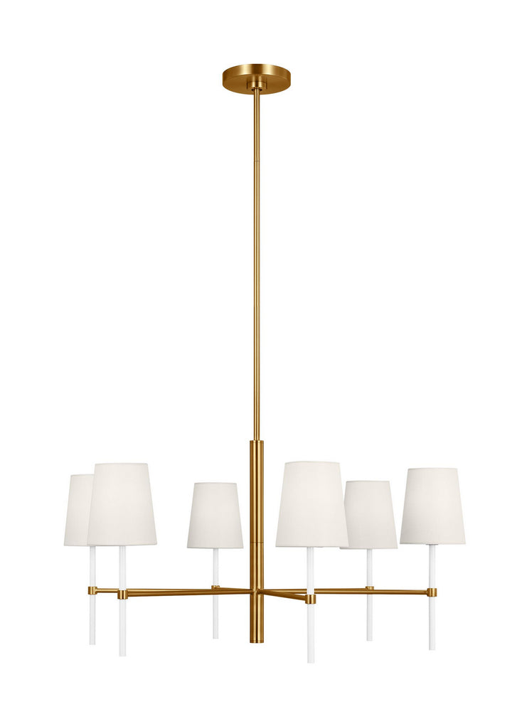 Visual Comfort Studio Monroe KSC1086BBSGW Chandelier Light - Burnished Brass