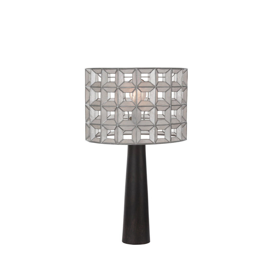 Kalco Lighting 509191OSL  Prado Lamp Oxidized Silver Leaf