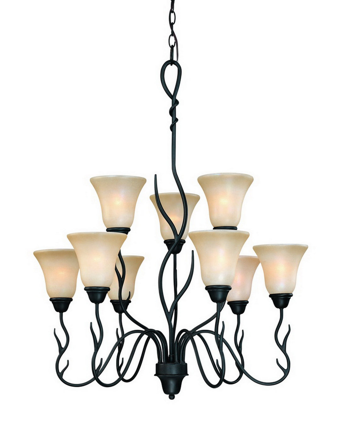 Dolan Designs Laurelwood 1222-34 Chandelier Light - Olde World Iron