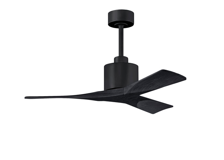 Matthews Fan Company Nan NK-BK-BK-42 Ceiling Fan - Matte Black, Matte Black/