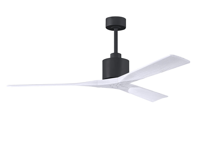 Matthews Fan Company Nan NK-BK-MWH-60 Ceiling Fan - Matte Black, Matte White/