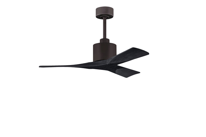 Matthews Fan Company Nan NK-TB-BK-42 Ceiling Fan - Textured Bronze, Matte Black/