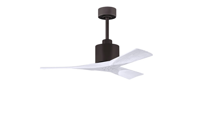 Matthews Fan Company Nan NK-TB-MWH-42 Ceiling Fan - Textured Bronze, Matte White/