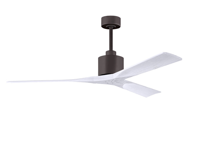 Matthews Fan Company Nan NK-TB-MWH-60 Ceiling Fan - Textured Bronze, Matte White/